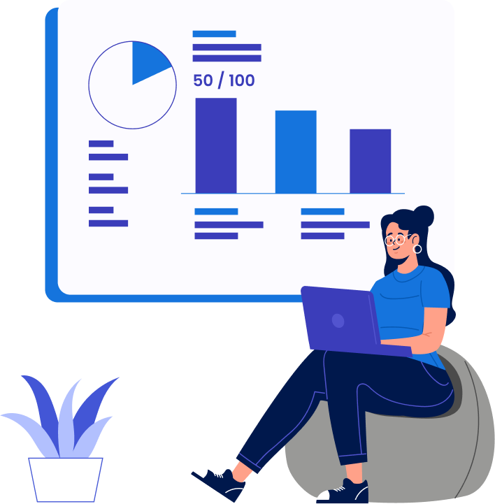 Data analytics dashboard illustration